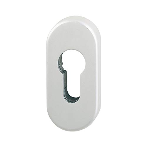 Schutzrosetten PZ oval außen, 33 x 72 x 10 mm, Aluminium silber eloxiert von HOPPE