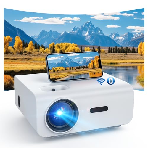 Beamer 2025 4K-Unterstützung Full HD 1080P 5G WiFi projektor mit 12000 Lumen für Heimkino kompatibel mit PS5/Smartphones/TV-Stick von HOPVISION