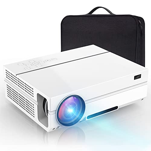 Video Beamer Native 1080P Full HD, 7500 Lumen LED Beamer 300" Mega Screen Heimkino Beamer, Heimkino Video Beamer für Smartphone/PC/Laptop/PS4/TV Stick/EXCEL/PPT von HOPVISION