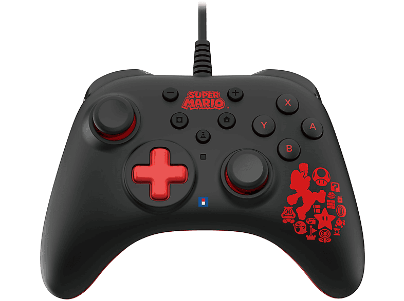 HORI Horipad Turbo Switch (Mario) Controller Schwarz/Rot für Nintendo von HORI