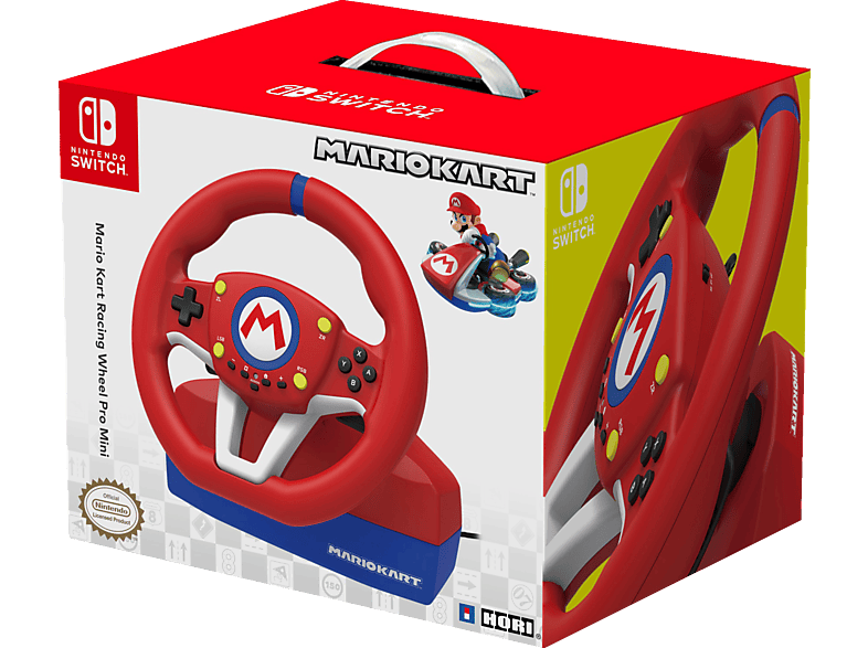 HORI Mario Kart Racing Wheel Lenkrad Pro MINI, und Pedale, Rot von HORI