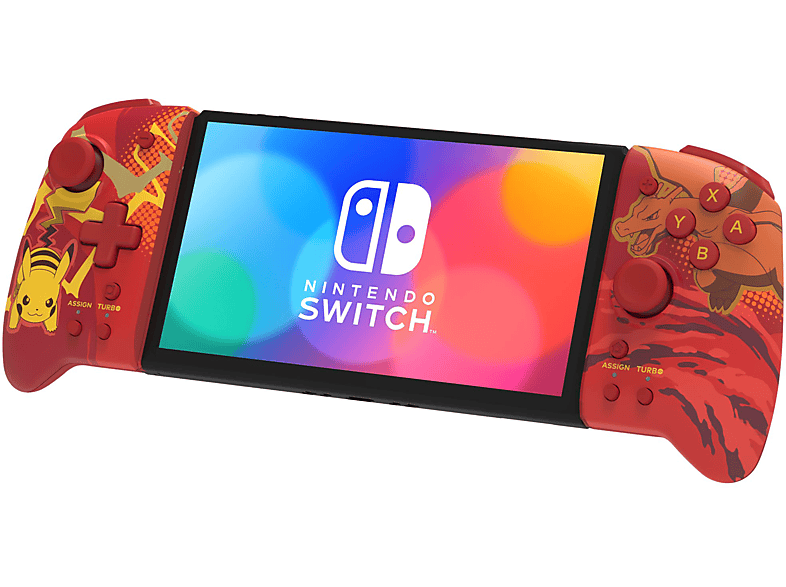HORI Split Pad Pro (Pikachu & Glurak) Controller Orange/Rot für Nintendo Switch von HORI