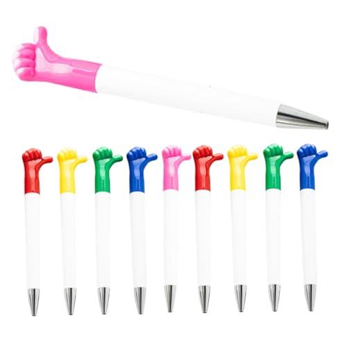 HORIALENCE 10 Stück Geste Stift schreibutensilien Stifte stifte zum schreiben Lustige Stifte, Großpackung verrückte Stifte danke stifte Valentinsstift Tagebuchstifte Plastik von HORIALENCE