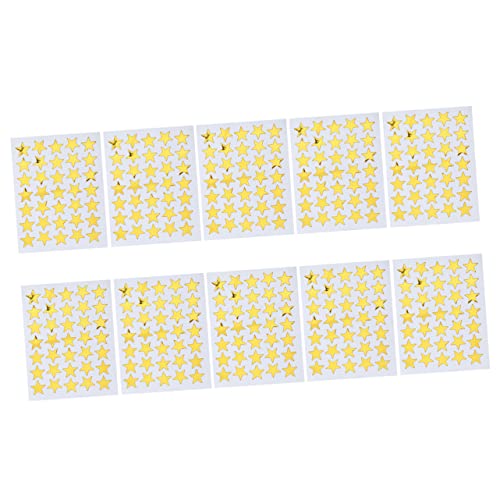 HORIALENCE 10Stücke Selbstklebende PVC Sterne Aufkleber für Funkelnde Belohnungsaufkleber zur Motivation Schule und Klassenzimmer für Studenten HORIALENCE 10Stücke Selbstklebende PVC Sterne Aufkleber für Funkelnde Belohnungsaufkleber zur Motivation Schule und Klassenzimmer für Studenten von HORIALENCE