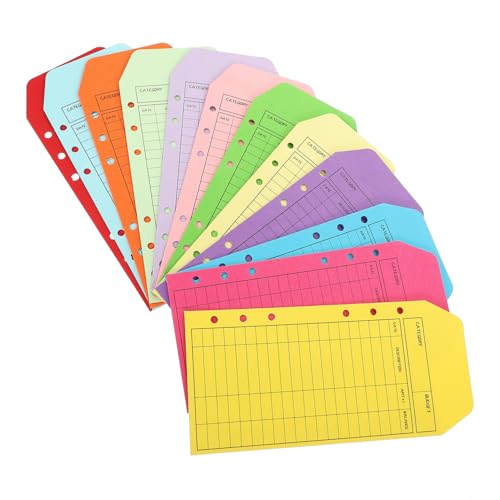 HORIALENCE 12Stücke Budgetumschläge aus Farbigem Kraftpapier Praktische Geld Organizer für Haushaltsplanung Budgetkarten für Einfache Budgetverwaltung Vielseitig Einsetzbar HORIALENCE 12Stücke Budgetumschläge aus Farbigem Kraftpapier Praktische Geld Organizer für Haushaltsplanung Budgetkarten für Einfache Budgetverwaltung Vielseitig Einsetzbar von HORIALENCE