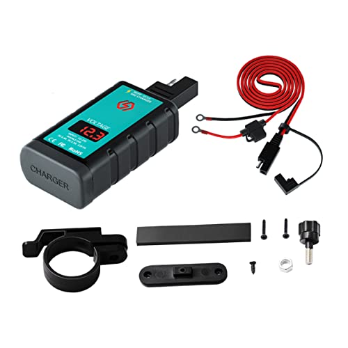 HORIALENCE 1Satz USB Ladeadapter mit C SAE Stecker Ot Kabel Voltmeter und Schalter Schnelles Laden für Smartphones Kompatibel mit Fahrzeugen HORIALENCE 1Satz USB Ladeadapter mit C SAE Stecker Ot Kabel Voltmeter und Schalter Schnelles Laden für Smartphones Kompatibel mit Fahrzeugen von HORIALENCE