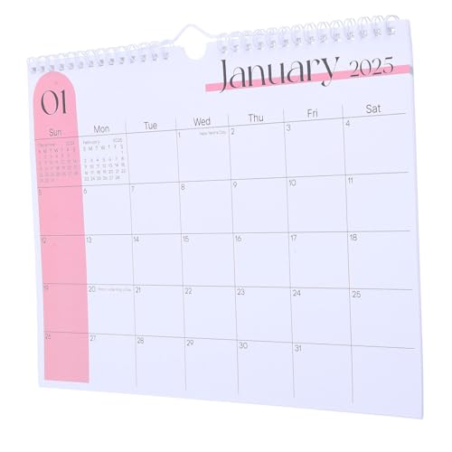 HORIALENCE 2025 12 Kalender abreißen Wand jährlich Monatlicher Kalender erste Kalenderplaner jahreskalender Monate Kalender Mehrzweckkalender Schreibtischkalender Kühlschrank Kalender Papier von HORIALENCE