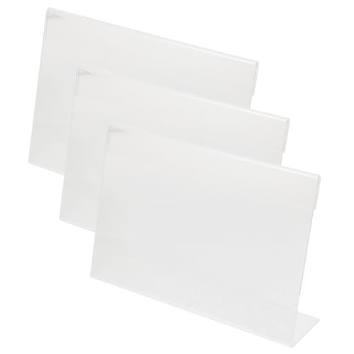 HORIALENCE 3Stücke Acryl Preisschildhalter Transparent Etikettenständer für Supermärkte und Geschäfte Stabiler Tischaufsteller für Preisschilder und Werbung HORIALENCE 3Stücke Acryl Preisschildhalter Transparent Etikettenständer für Supermärkte und Geschäfte Stabiler Tischaufsteller für Preisschilder und Werbung von HORIALENCE