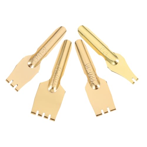 HORIALENCE 4 Stück Schreibstift Tipp Kalligraphie-Stiftspitzen zum Schreiben Ersatzstiftspitzen Ersatztipps Nibs Stiftkalligraphie Stiftnibs Dip Stift Tintenstifte zum Zeichnen Messing Golden HORIALENCE 4 Stück Schreibstift Tipp Kalligraphie-Stiftspitzen zum Schreiben Ersatzstiftspitzen Ersatztipps Nibs Stiftkalligraphie Stiftnibs Dip Stift Tintenstifte zum Zeichnen Messing Golden von HORIALENCE