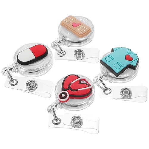 HORIALENCE 4Stücke Abzeichenschnalle Tragbarer Abzeichenclip Multifunktionale für Krankenschwester für Schlüssel und Namenskarten Einfach HORIALENCE 4Stücke Abzeichenschnalle Tragbarer Abzeichenclip Multifunktionale für Krankenschwester für Schlüssel und Namenskarten Einfach von HORIALENCE