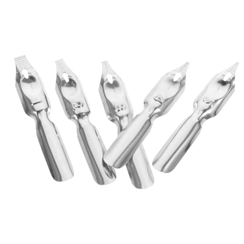 HORIALENCE 5 Stück Schreibfeder Für Kalligraphie Schräg Ersatzstiftspitzen Wieder Auffüllbar Anfänger Erwachsene Signierstiftspitzen Stift Ersatzspitzen Stahl Silver HORIALENCE 5 Stück Schreibfeder Für Kalligraphie Schräg Ersatzstiftspitzen Wieder Auffüllbar Anfänger Erwachsene Signierstiftspitzen Stift Ersatzspitzen Stahl Silver von HORIALENCE