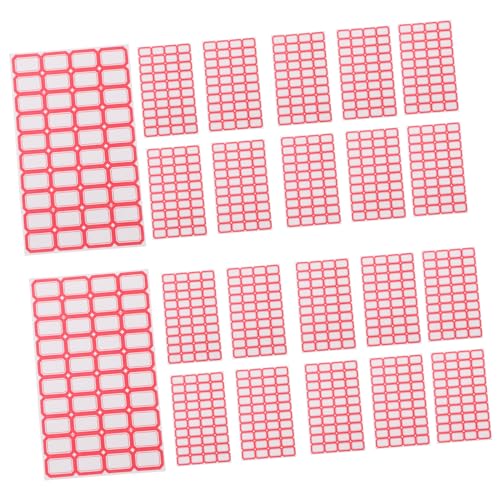 HORIALENCE 50 Blatt Aufkleber Haftetiketten Namensetiketten Namensschilder für Klassenzimmer Namensschilder für Kleidung Mini-Etiketten winzige Etiketten Klebeetiketten Papier rot HORIALENCE 50 Blatt Aufkleber Haftetiketten Namensetiketten Namensschilder für Klassenzimmer Namensschilder für Kleidung Mini-Etiketten winzige Etiketten Klebeetiketten Papier rot von HORIALENCE