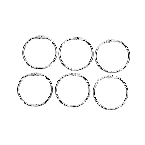 HORIALENCE 50Stücke Buchringe Langlebige Binder Ringe für Lose Schlüsselanhänger und DIY Projekte Praktische Binder Clips für Notizen Quittungen HORIALENCE 50Stücke Buchringe Langlebige Binder Ringe für Lose Schlüsselanhänger und DIY Projekte Praktische Binder Clips für Notizen Quittungen von HORIALENCE