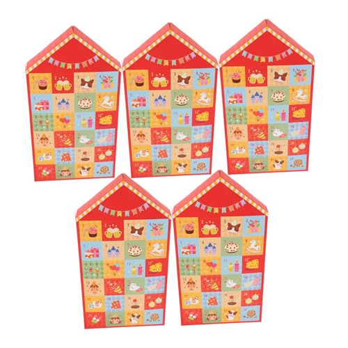 HORIALENCE 5Er Boxen Adventsboxen Zum Befüllen Adventskalender Papier HORIALENCE 5Er Boxen Adventsboxen Zum Befüllen Adventskalender Papier von HORIALENCE