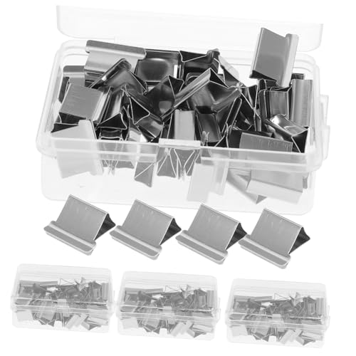 HORIALENCE Kompakte Bindemittel Clips Nachfüllungen für Büro und Schule Wiederverwendbare Heftklammern Praktische Büroklammern zur Dokumentenorganisation Langlebige Binderclips HORIALENCE Kompakte Bindemittel Clips Nachfüllungen für Büro und Schule Wiederverwendbare Heftklammern Praktische Büroklammern zur Dokumentenorganisation Langlebige Binderclips von HORIALENCE