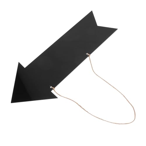 HORIALENCE Wegweiser Individuelles Hängeschild Hölzerne Plakette Holzschild Unvollendet Kreidetafel Schild Tafelschild Zum Aufhängen Tafelschilder Klein Kreidetafel Für Die Wand Acryl Black von HORIALENCE