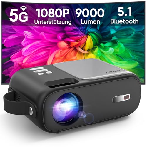 Mini Beamer, Horlat 5G WiFi Bluetooth Projektor, Kompatibel mit iOS/Android/TV Stick Mini Beamer, Horlat 5G WiFi Bluetooth Projektor, Kompatibel mit iOS/Android/TV Stick von HORLAT