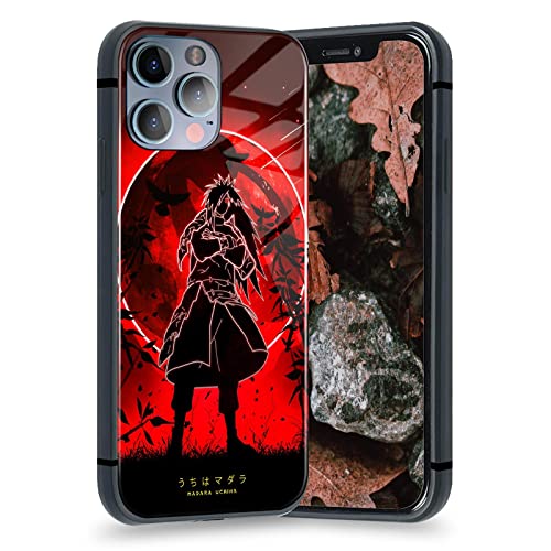 Aesthetic Anime Glänzend Gehärtetes Glas Handyhüllen Manga Shell Cover (Madara Uchiha, für iPhone 13 Pro Max) von HOSCLANS