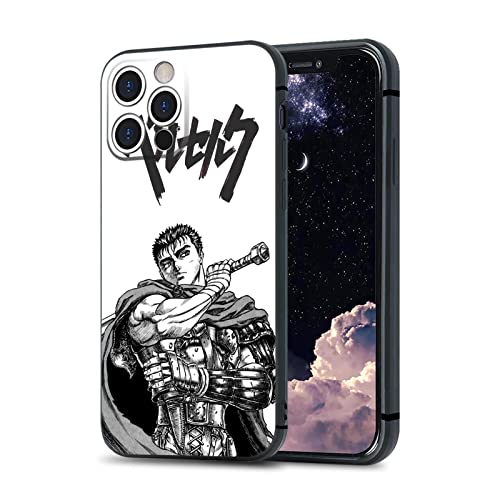 Guts Berserk Japanischer Anime Stoßfeste Handyhüllen Matt Weiches Silikon Schutzhülle für iPhone 12 von HOSCLANS