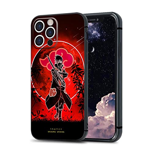 HOSCLANS Aesthetic Anime Handyhüllen Manga Soft Silikon TPU Shell Cover (Akatsuki Uchiha Sasuke, für iPhone 7/8/SE (2020) von HOSCLANS