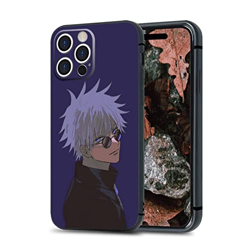 HOSCLANS Japanische Anime-TPU-Schutzhülle aus weichem Silikon, modisches Manga-Muster, Anti-Drop-Cartoon-Schutzhülle (für iPhone 12 Mini, Satoru Gojo) von HOSCLANS