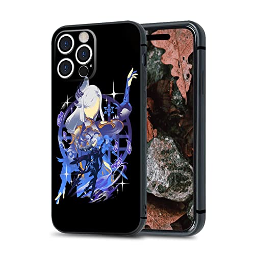 HOSCLANS Shenhe Genshin Impact anime Manga Drucken Handyhüllen Stoßfeste Weiches Silikon Schutzhülle für iPhone 12 von HOSCLANS