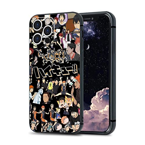 Haikyuu Karasuno Anime-Handyhülle, Manga-Design, mattiertes Silikon, für iPhone 11 Pro von HOSCLANS