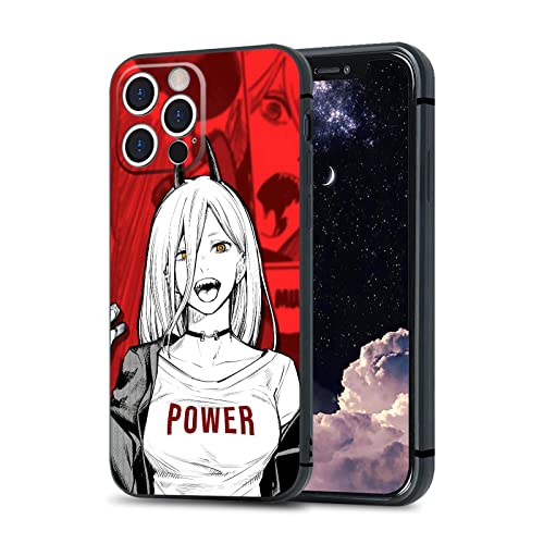 Schutzhülle für iPhone XR, Motiv Power Chainsaw Man Anime Manga (mattes Silikon, für iPhone XR) von HOSCLANS