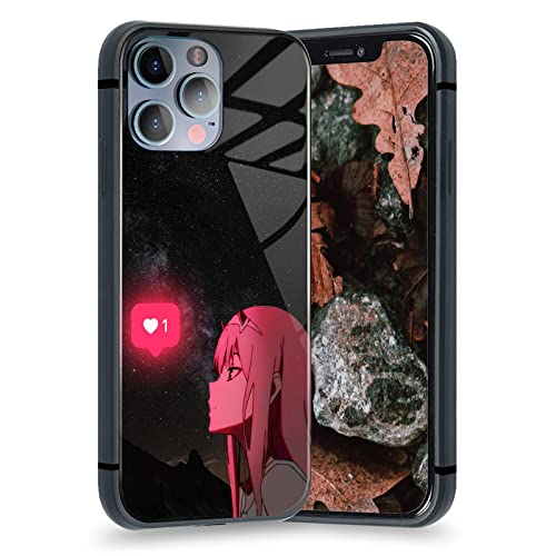 Zero Two Darling in The FRANXX Ästhetische Anime Handyhülle Manga Schutzhülle (gehärtetes Glas, glänzend, für iPhone 11 Pro) von HOSCLANS