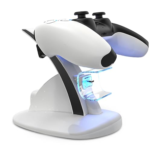 PS5 Controller Ladestation, Controller Ladegeräts Dual-USB Schnellladung PS5 Ladestation mit Ladekabel PS5 Zubehör für Playstation 5 PS5 Controller Ladestation, Controller Ladegeräts Dual-USB Schnellladung PS5 Ladestation mit Ladekabel PS5 Zubehör für Playstation 5 von HOSPAOP