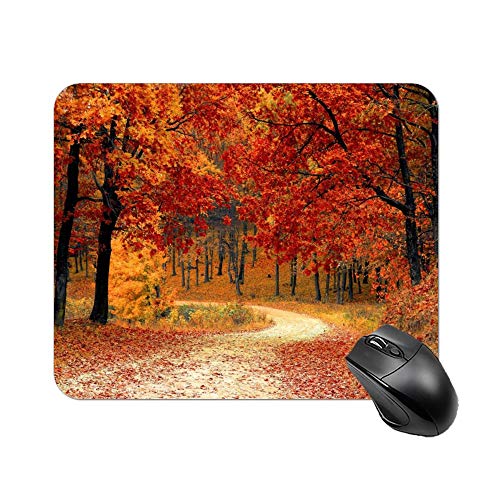 Autumn Mousepad Maple Gaming Mauspad für Computer Laptop 22,1 x 18 cm von HOSTECCO