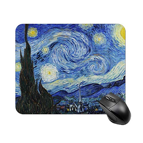 Starry Night Mauspad Vincent Van Gogh Malerei Mauspad 22 x 18 cm von HOSTECCO
