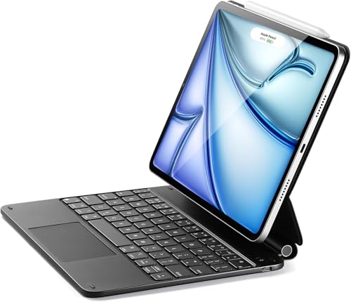 HOTLIFE Schutzhülle für iPad Air 11 Zoll (27,9 cm) mit Tastatur (M3/M2, 2025/2024), iPad Pro 11 (4. / 3. / 2. / 1. Generation) und iPad Air 5. / 4. Magic-Hülle von HOTLIFE
