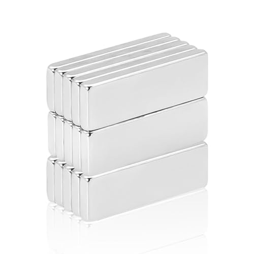 Neodym Magnete, 20x10x1 mm Mini Magnete 15 Stücke rechteckiger Ziegel für Whiteboard Magnettafel Magnetstreifen Kühlschrank Glas Magnetboards Tafel Pinnwand (20x10x1mm 15PCS) von HOTMNTY