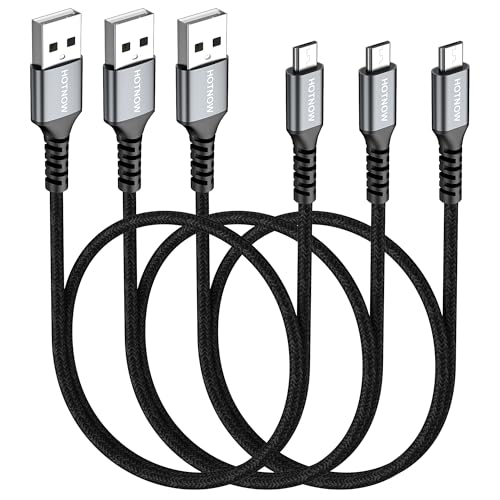 HOTNOW Kurzes Micro USB Kabel 0.5M 3 Stück, 50CM Android Ladegerät Kabel Schnellladekabel für Samsung Galaxy S7 S6 S7 Edge S5, Note 5,PS4 und mehr Micro-Geräte von HOTNOW