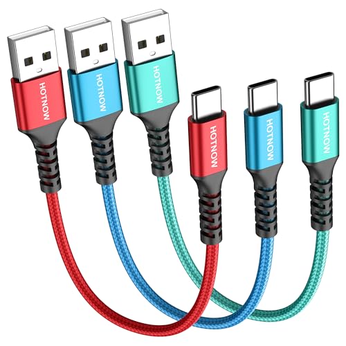 HOTNOW Kurzes USB C Kabel 0,3m 3 Stück, 30cm USB C Ladekabel für iPhone 16 15, Galaxy S25 S24 S9 S8, Power Bank und andere Typ-c-Geräte HOTNOW Kurzes USB C Kabel 0,3m 3 Stück, 30cm USB C Ladekabel für iPhone 16 15, Galaxy S25 S24 S9 S8, Power Bank und andere Typ-c-Geräte von HOTNOW