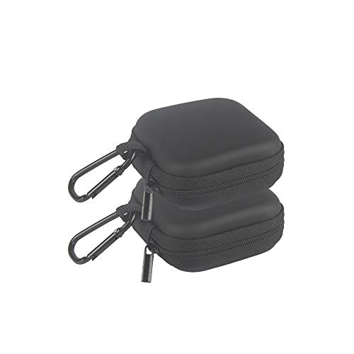 HOTNOW Tragbare quadratische Kopfhörer-Tragetasche, Mini-Tasche für Smartphone, Kopfhörer, Bluetooth-Headset, kleine Aufbewahrungstaschen, 2 Stück HOTNOW Tragbare quadratische Kopfhörer-Tragetasche, Mini-Tasche für Smartphone, Kopfhörer, Bluetooth-Headset, kleine Aufbewahrungstaschen, 2 Stück von HOTNOW