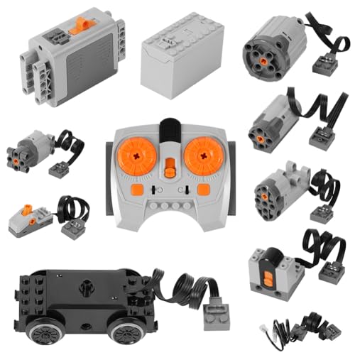 HOTUT Motor Power Function, 11-teiliges Elektrisch Spielzeug Motor, Technology Power Functions Set, mit Batteriebox, Kompatibel mit Technik Zug HOTUT Motor Power Function, 11-teiliges Elektrisch Spielzeug Motor, Technology Power Functions Set, mit Batteriebox, Kompatibel mit Technik Zug von HOTUT
