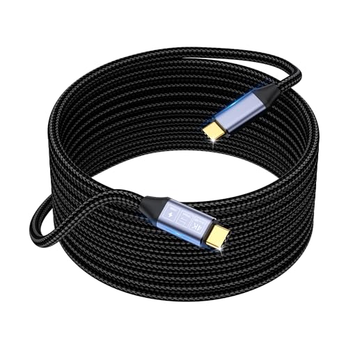 HOTUTUKI usb c auf usb c kabel 4m, usb c usb c lang, USB 3.1 Gen2 Typ C ladekabel, 10 Gbps Datenübertragung, 100W 20V/5A Schnellladekabel,4K @ 60Hz Videoübertragung für Monitor, schwarz 4m HOTUTUKI usb c auf usb c kabel 4m, usb c usb c lang, USB 3.1 Gen2 Typ C ladekabel, 10 Gbps Datenübertragung, 100W 20V/5A Schnellladekabel,4K @ 60Hz Videoübertragung für Monitor, schwarz 4m von HOTUTUKI