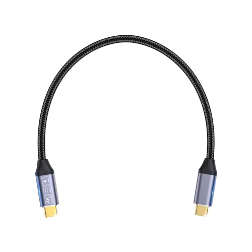 USB C Kabel auf USB C 0.5M,Kurzes USB 3.1 Gen2 Typ C ladekabel, 10 Gbps Datenübertragung, 100W 20V/5A Schnellladekabel,4K @ 60Hz Videoübertragung Kompatibel mit Laptop, Mobiltelefon, USB-C-Geräte.… von HOTUTUKI