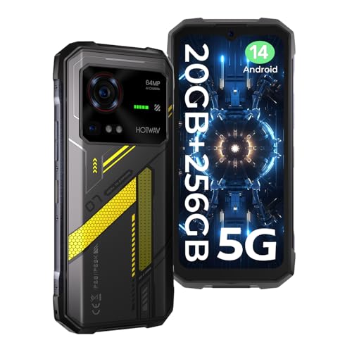 HOTWAV Hyper 7 Outdoor Handy Ohne Vertrag 5G, 20GB+256GB/2TB TF Outdoor Smartphone Android 14, 10800mAh 6.6” FHD+ 120Hz Rugged Phone, 64MP+32MP, IP68 Wasserdicht/WiFi 6/NFC/OTG/Face ID/Campingleuchte HOTWAV Hyper 7 Outdoor Handy Ohne Vertrag 5G, 20GB+256GB/2TB TF Outdoor Smartphone Android 14, 10800mAh 6.6” FHD+ 120Hz Rugged Phone, 64MP+32MP, IP68 Wasserdicht/WiFi 6/NFC/OTG/Face ID/Campingleuchte von HOTWAV