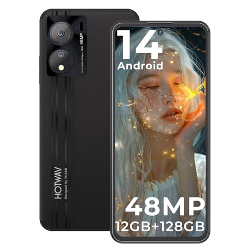 HOTWAV Note 12 EF Smartphone Ohne Vertrag, Android 14 Octa Core 12GB+128GB/1TB Erweiterbar Handy Ohne Vertrag, 6.8" HD+ Display 5160mAh Handy Günstig, 48MP+16MP Kamera Dual SIM 4G Simlockfreie Handys HOTWAV Note 12 EF Smartphone Ohne Vertrag, Android 14 Octa Core 12GB+128GB/1TB Erweiterbar Handy Ohne Vertrag, 6.8" HD+ Display 5160mAh Handy Günstig, 48MP+16MP Kamera Dual SIM 4G Simlockfreie Handys von HOTWAV