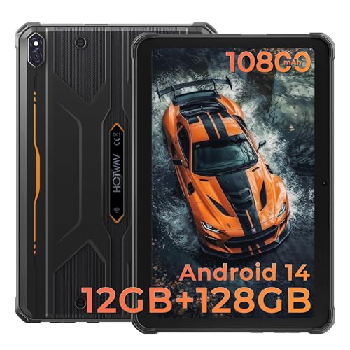 HOTWAV R8 Rugged Tablet Android 14, 10,1 Zoll HD+ Display 10800 mAh Tablet, Octa-Core 12 GB RAM + 128 GB ROM + 1 TB Outdoor Tablet, 13 MP + 5 MP Kamera IP68/IP69K wasserdichtes Tablet, 4G Dual SIM/5G HOTWAV R8 Rugged Tablet Android 14, 10,1 Zoll HD+ Display 10800 mAh Tablet, Octa-Core 12 GB RAM + 128 GB ROM + 1 TB Outdoor Tablet, 13 MP + 5 MP Kamera IP68/IP69K wasserdichtes Tablet, 4G Dual SIM/5G von HOTWAV