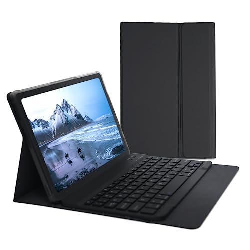 HOTWAV Tastatur Hülle Kompatibel Tab Pad 8, Wiederaufladbare Bluetooth Funktastatur mit Magnetisch Abnehmbarer Keyboard, QWERTY Standardtastatur Layout, Schwarz von HOTWAV