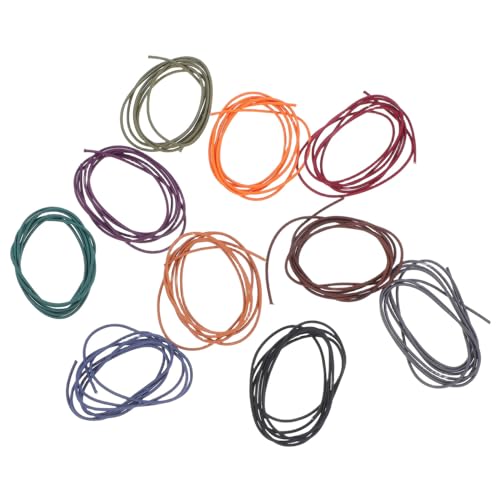 HOUDERCO 10 Pcs Elastizitätsbänder Für Notebook -anschlüsse Inserts Notebook Elastic Federbänder Ersatz Nachfüllriemenstreckenverschlussschleife Für Reisejournalplaner Planer von HOUDERCO