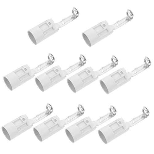 HOUDERCO 10Stücke Lampenfassung Sockel für Kerzenlampen Tischlampen Wandlampen und Einfach zu Installieren Hitzebeständig und Vielseitig Einsetzbar HOUDERCO 10Stücke Lampenfassung Sockel für Kerzenlampen Tischlampen Wandlampen und Einfach zu Installieren Hitzebeständig und Vielseitig Einsetzbar von HOUDERCO