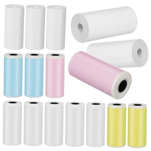 HOUDERCO 16Rollen Mini Druckerpapier Thermodrucker Aufkleberpapier und Selbstklebend für Mini Taschendrucker Klarer Druck Einfach HOUDERCO 16Rollen Mini Druckerpapier Thermodrucker Aufkleberpapier und Selbstklebend für Mini Taschendrucker Klarer Druck Einfach von HOUDERCO
