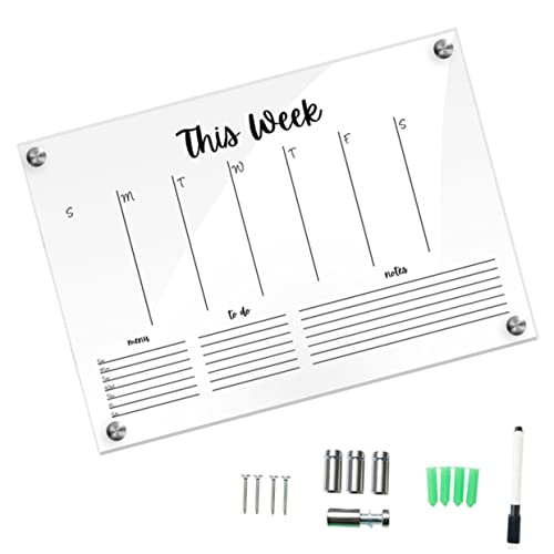 HOUDERCO 1Satz Memo Board Transparentes Wiederverwendbares Wand Message Board mit Abwischbarem Stift für Planung Notizen und Kreative Projekte für Zuhause und Büro HOUDERCO 1Satz Memo Board Transparentes Wiederverwendbares Wand Message Board mit Abwischbarem Stift für Planung Notizen und Kreative Projekte für Zuhause und Büro von HOUDERCO