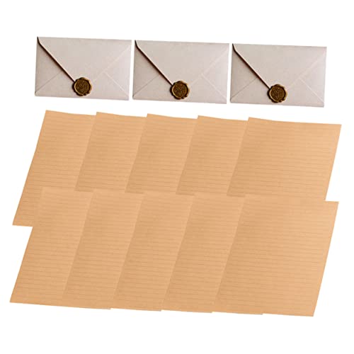 HOUDERCO 1Satz Retro Briefpapier Umschläge Vintage Umschläge Briefpapier Wachs Siegel Einladungsumschläge für Hochzeiten Geburtstagsfeiern Karten HOUDERCO 1Satz Retro Briefpapier Umschläge Vintage Umschläge Briefpapier Wachs Siegel Einladungsumschläge für Hochzeiten Geburtstagsfeiern Karten von HOUDERCO