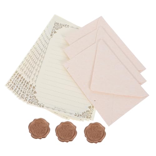 HOUDERCO 1Satz Retro Briefpapier und Umschlagset Weiße Umschläge aus Leinenstruktur Weiße Briefpapier mit Hasenmotiv Wachssiegel Partyzubehör für Einladungen und Grußkarten HOUDERCO 1Satz Retro Briefpapier und Umschlagset Weiße Umschläge aus Leinenstruktur Weiße Briefpapier mit Hasenmotiv Wachssiegel Partyzubehör für Einladungen und Grußkarten von HOUDERCO